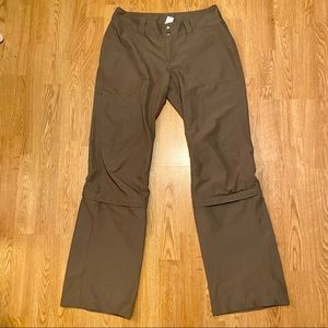 Patagonia Convertible Hiking Pants Brown Zippered